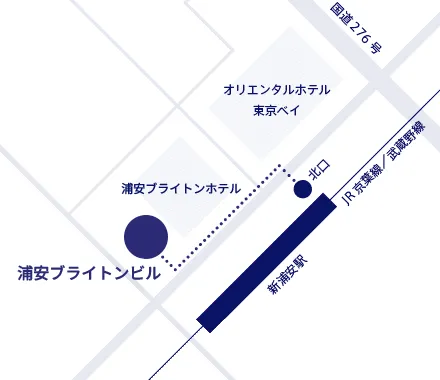 浦安ブライトンビル周辺の地図